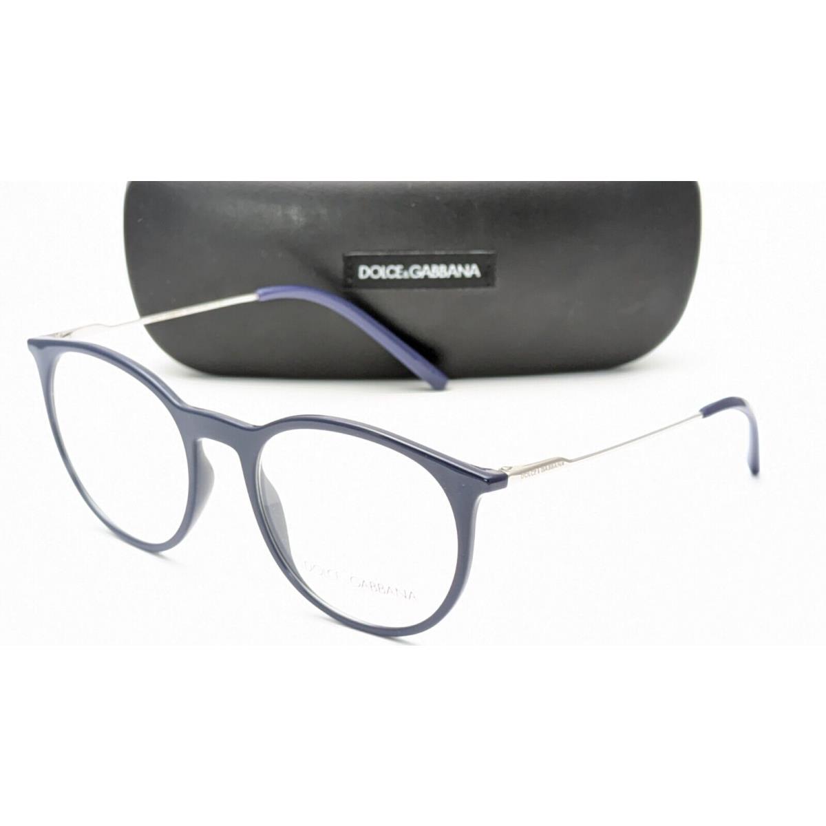 Dolce Gabbana DG5831 3094 Blue Round Unisex Eyeglasses 51mm