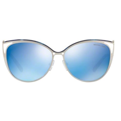 Michael Kors Sunglasses MK 1020 116755 Navy Silver / Blue Mirrored 56 mm