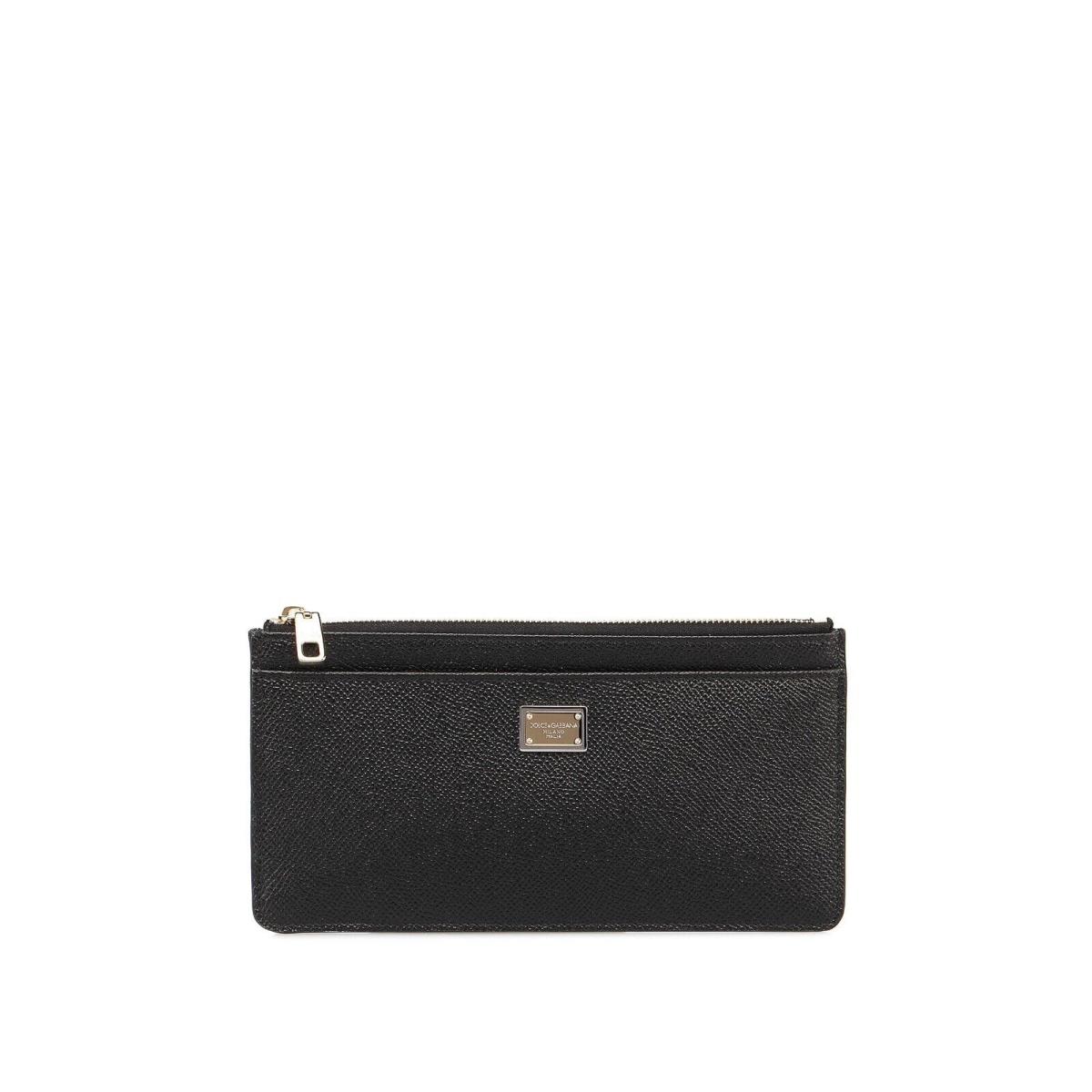 Dolce Gabbana Women`s Dauphine Calfskin Card Case in Gift Box