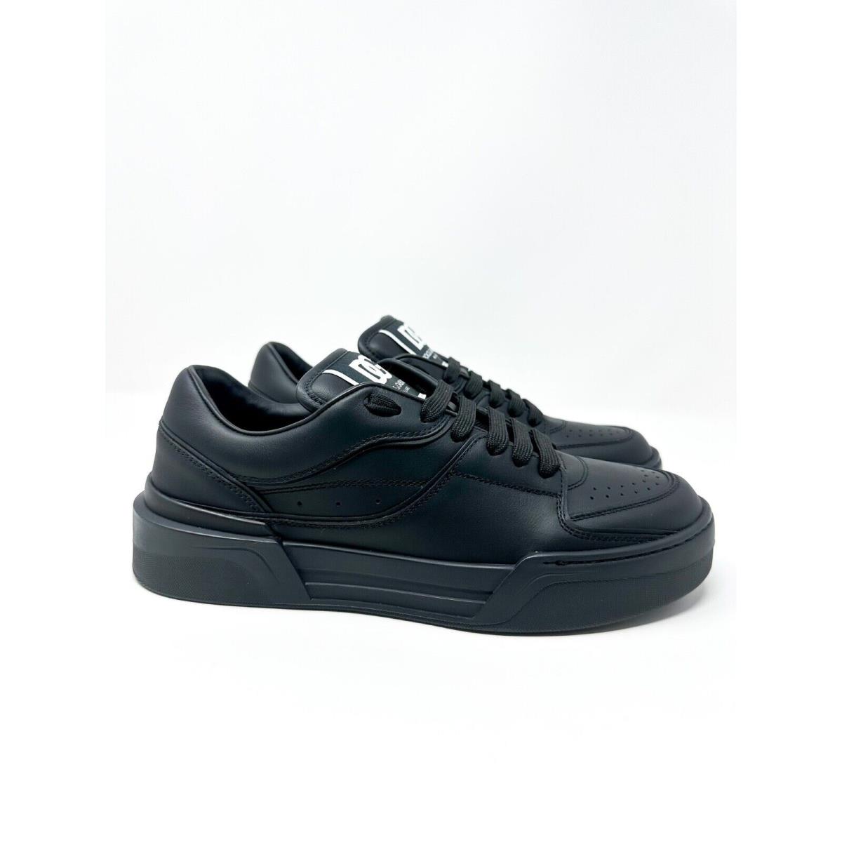 Dolce Gabbana Men`s Roma Lace Up Low Top Sneakers Black 7 US / 40 EU