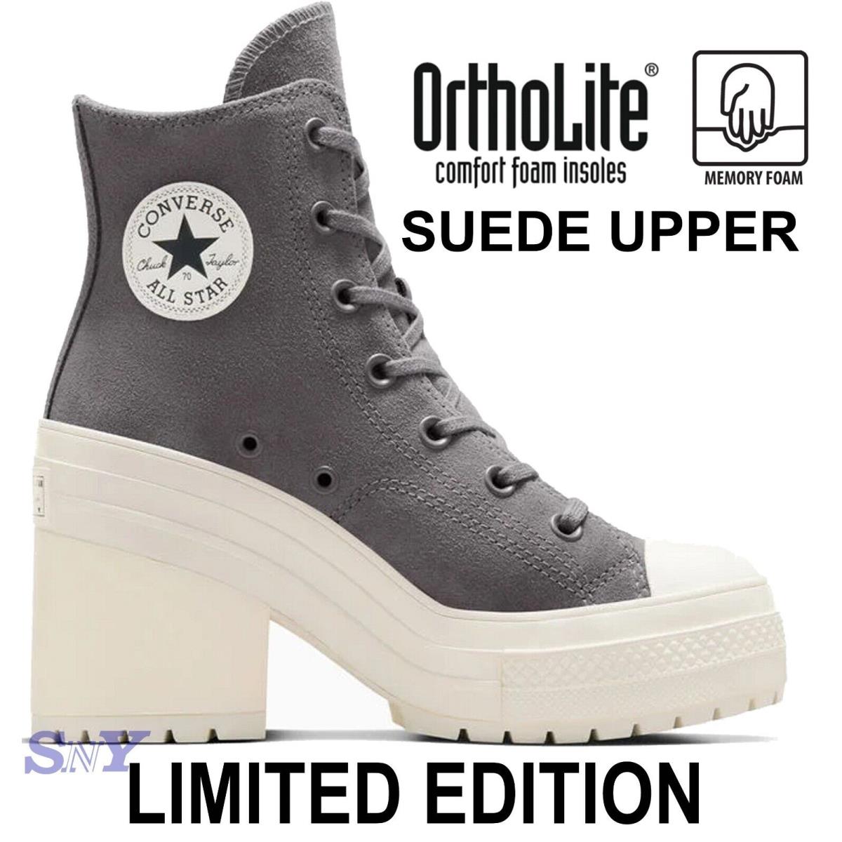 Converse Women`s Chuck 70 De Luxe Heel Limited Edition Suede Upper W Box