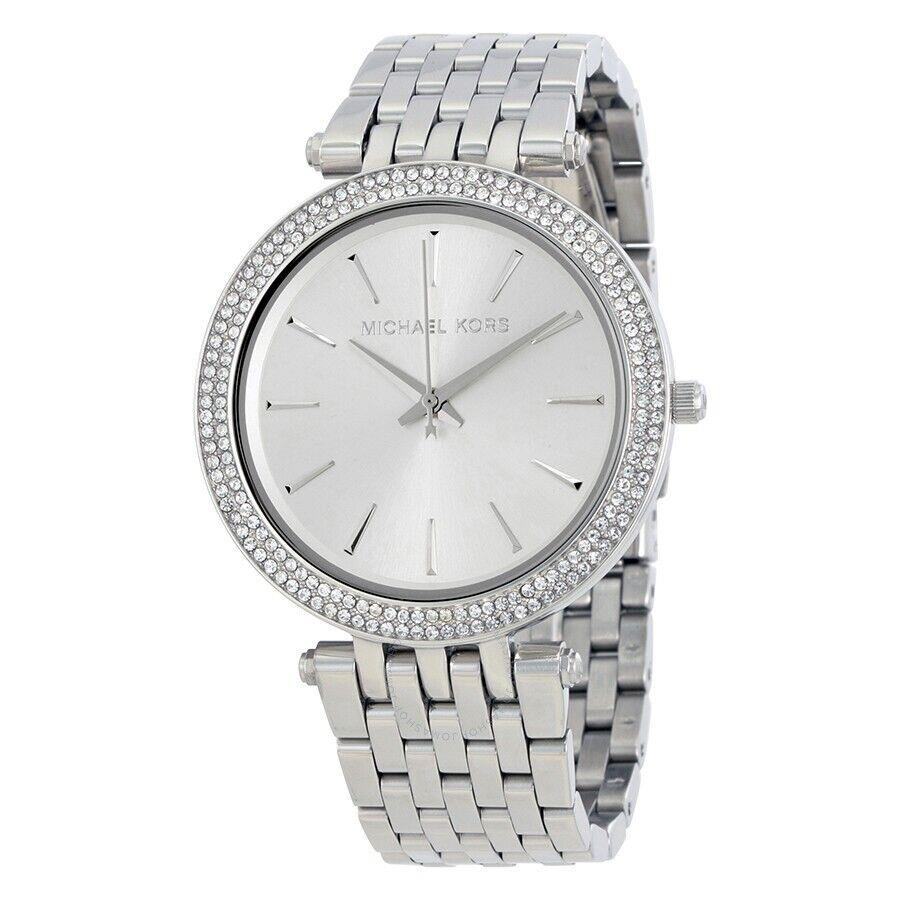 Michael Kors Darci Crystalsilver Dial Stainless Steel Quartz Ladies Watch MK3190