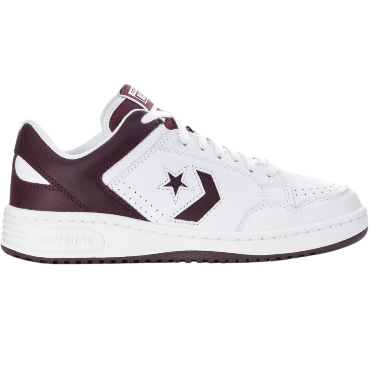 Converse Weapon Low Men`s Casual Shoes All Colors US Sizes 7-14 White/Ox Blood