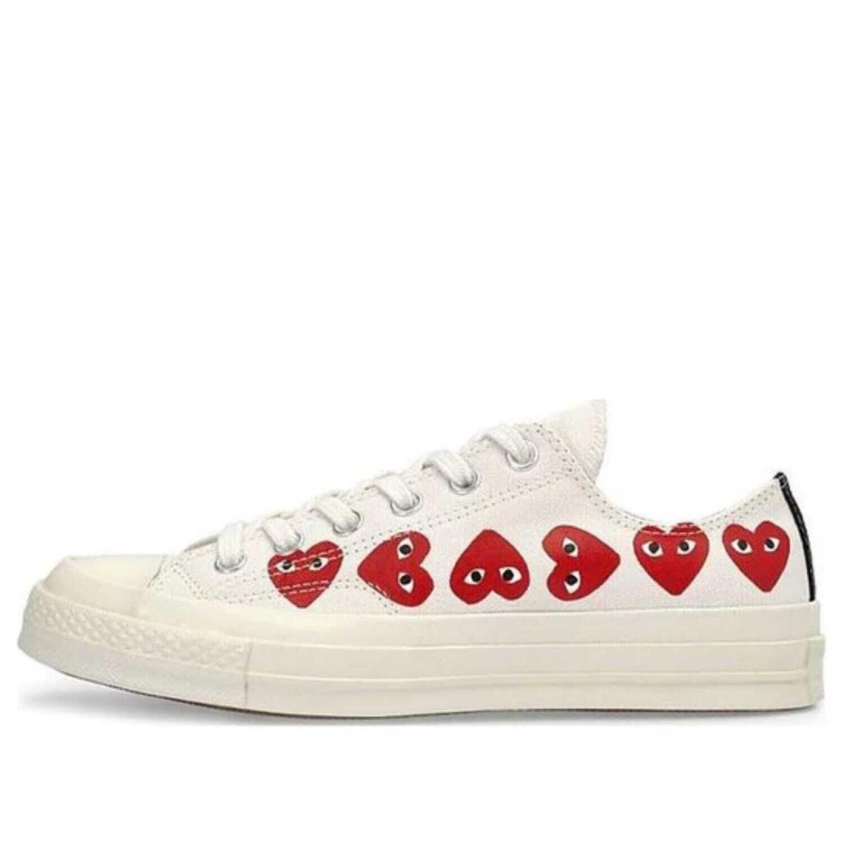 Converse Chuck 70 Cdg OX EG Egret/high Risk Red 162975C Men`s