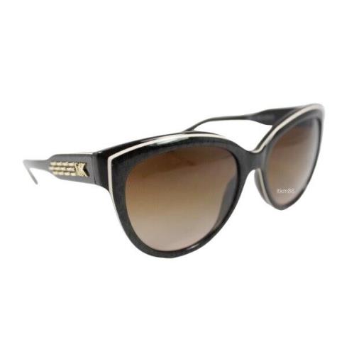 Michael Kors Portillo MK2083-394413 Dk Brown Jacquard Logo/brown Grad Sunglasses