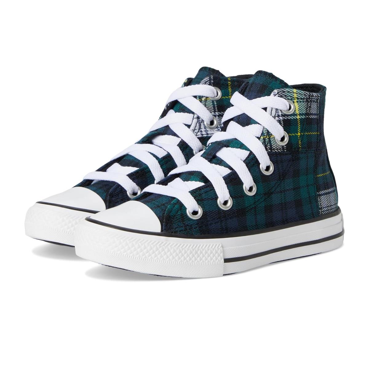 Boy`s Shoes Converse Kids Chuck Taylor All Star Plaid Little Kid