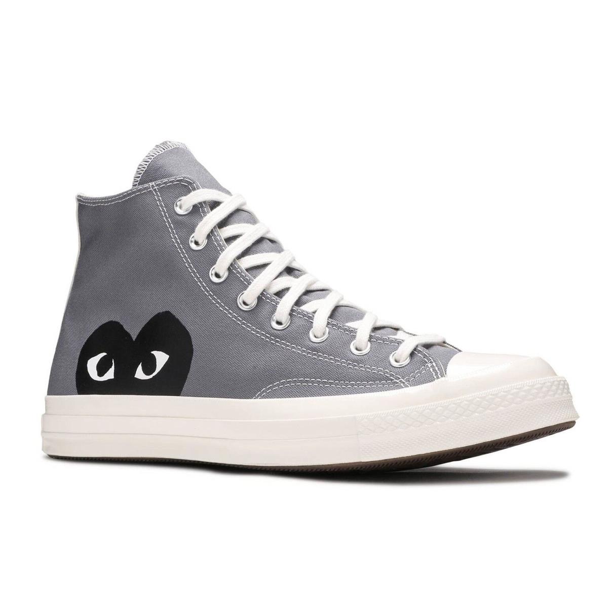 Converse X Play Comme Des Garons Chuck 70 Sneakers Steel Gray/egret/bla