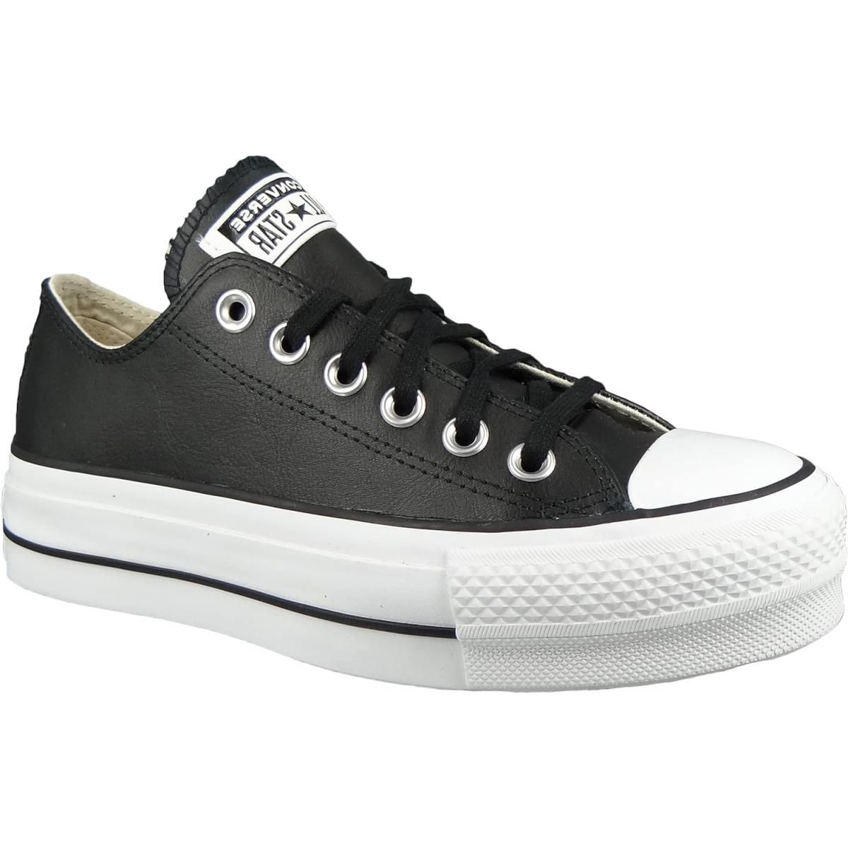 Converse Chuck Taylor All Star Lift Platform LO Sneakers Black Leather