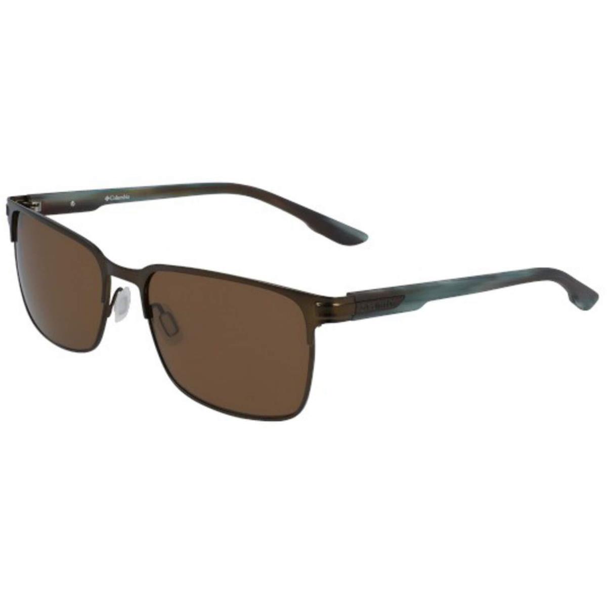 Columbia C-115S 220 Matte Brown Pike Lake Sunglasses with Brown Lenses