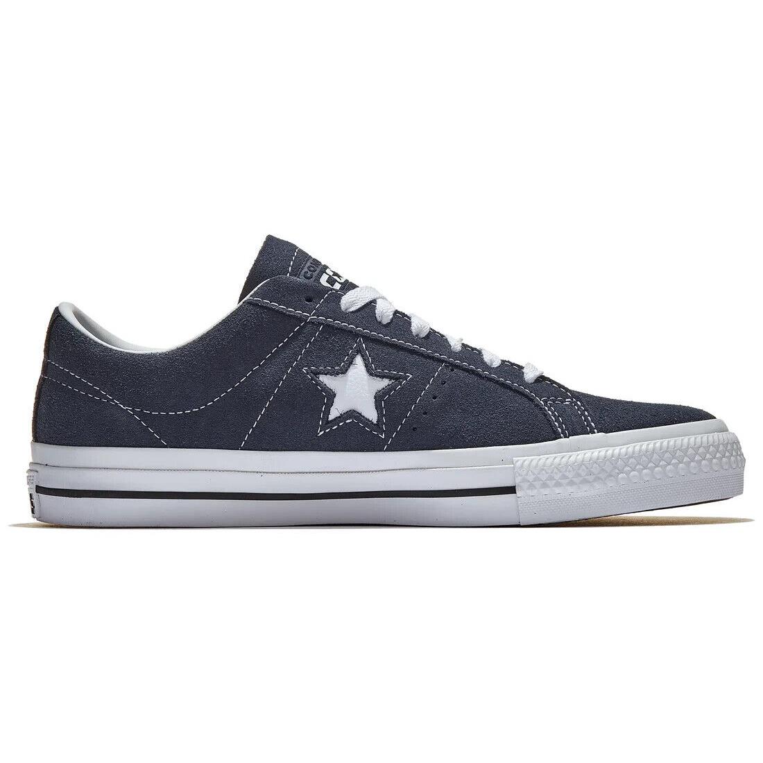 Unisex Converse Cons One Star Pro Suede Shoes M7/W8.5 Navy Skateboard