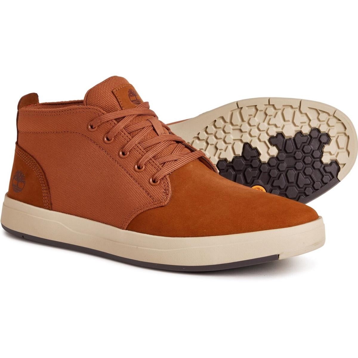 Timberland Davis Square Chukka Mid Top Leather Sneakers Shoes