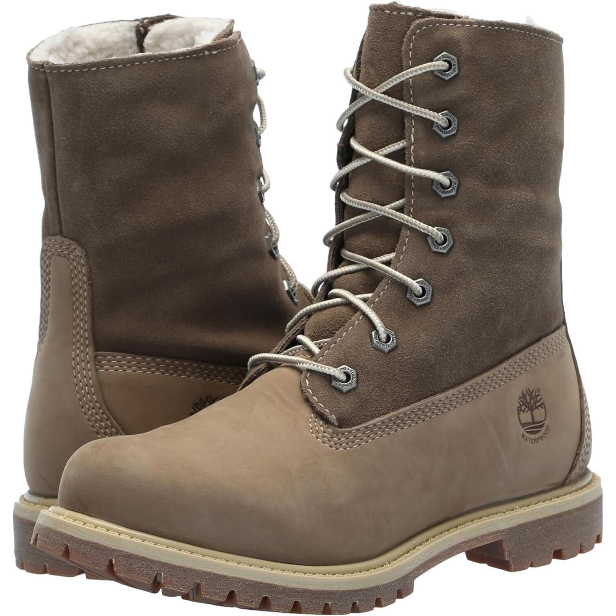 Women`s Shoes Timberland WP Fold-down Boots TB18330R2361 Taupe