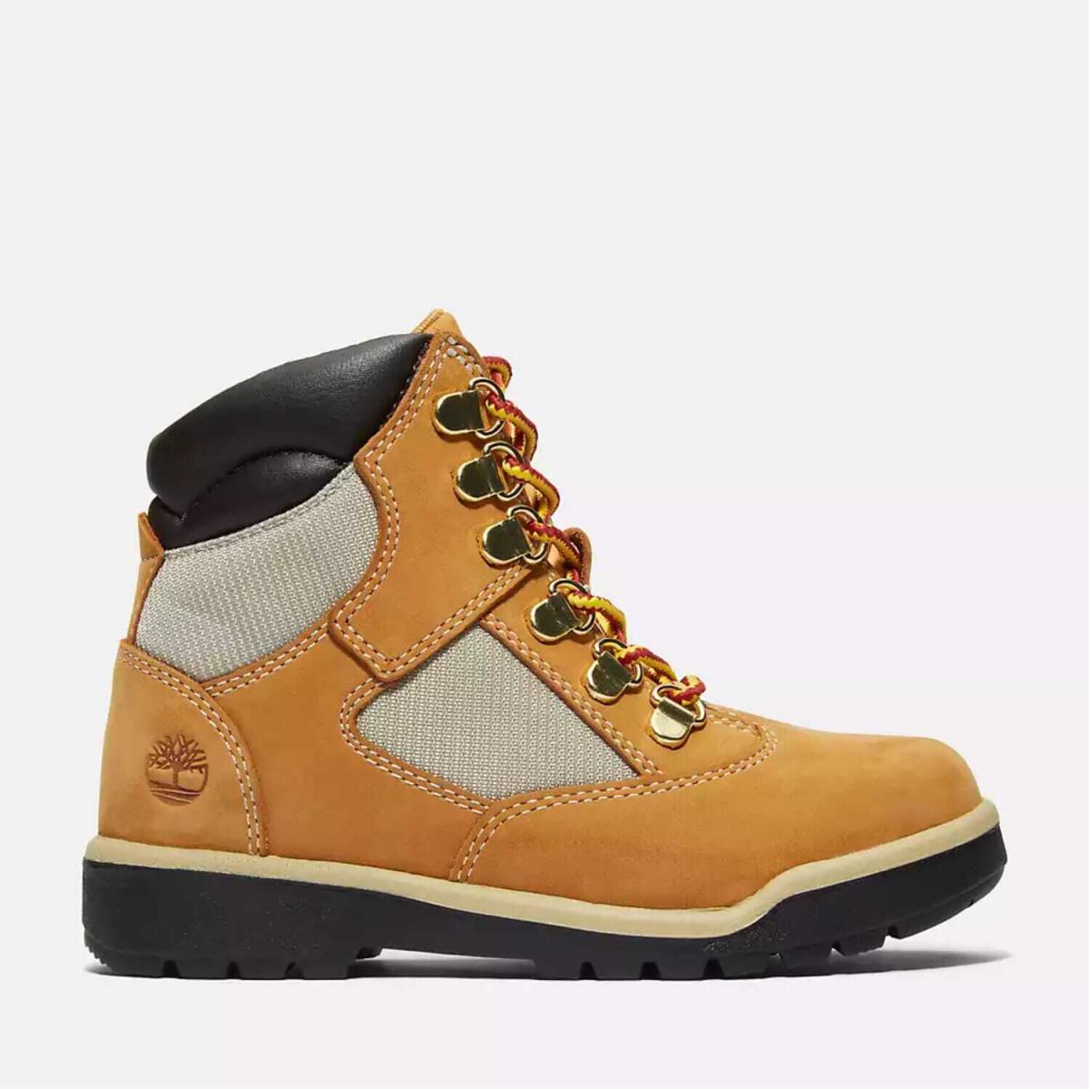 Timberland 6 Inch Field Boot Wheat Nubuck TB 044993 231 Grade-school