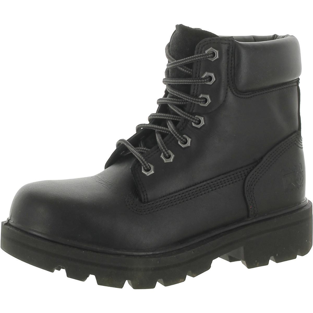 Timberland Mens Sawhorse Black Work Safety Boots 3.5 Medium D Bhfo 0950