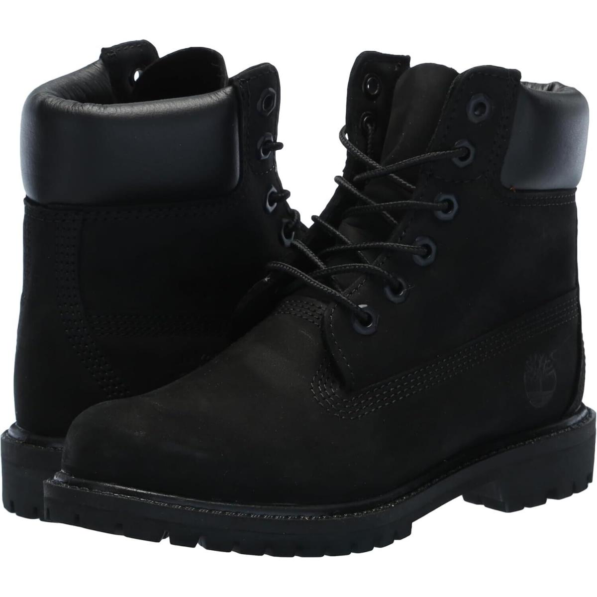 Women`s Shoes Timberland 6 Premium Waterproof Boots TB18658A0011 Black Nubuck