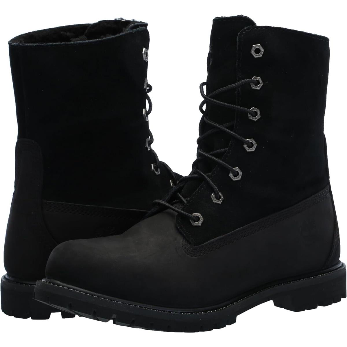 Women`s Shoes Timberland WP Fold-down Boots TB18149A0011 Black