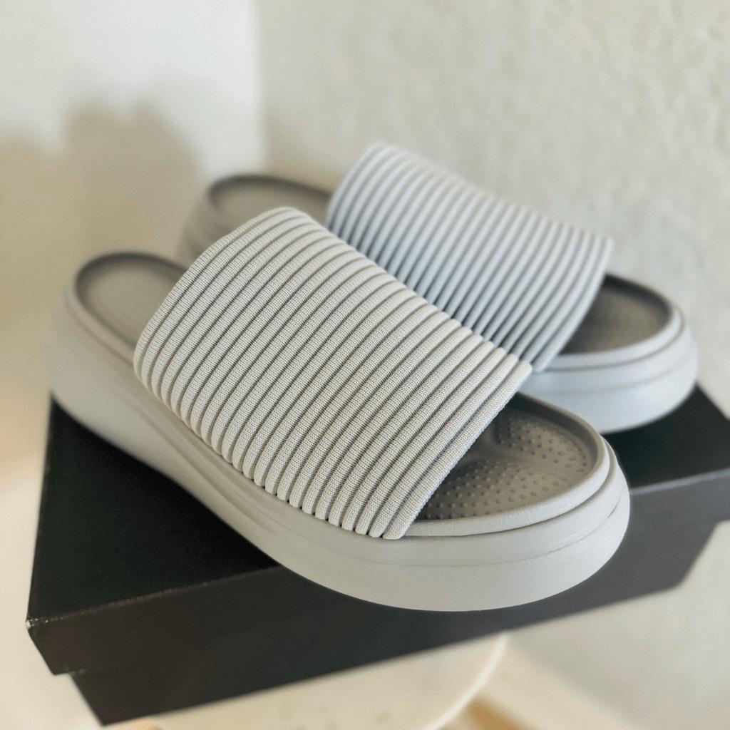 Rag Bone Brixley Knit Slide Sandal Gray/blue Size 10 Euro 40