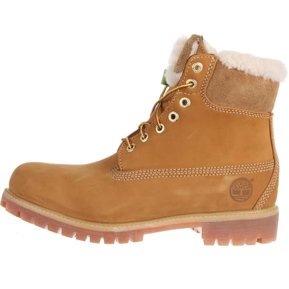 Timberland 6 Inch Fur Lined Boot Wheat Nubuck TB018027-231 Men`s