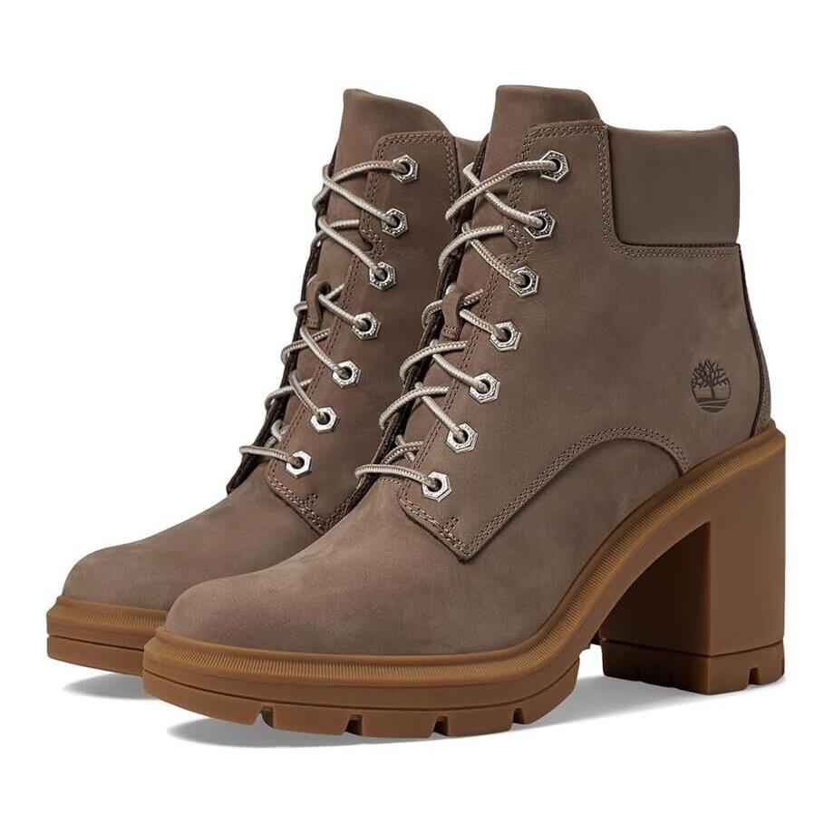 Women`s Shoes Timberland Allington Heights 6 Boots TB0A5Y6Z9291 Taupe Nubuck