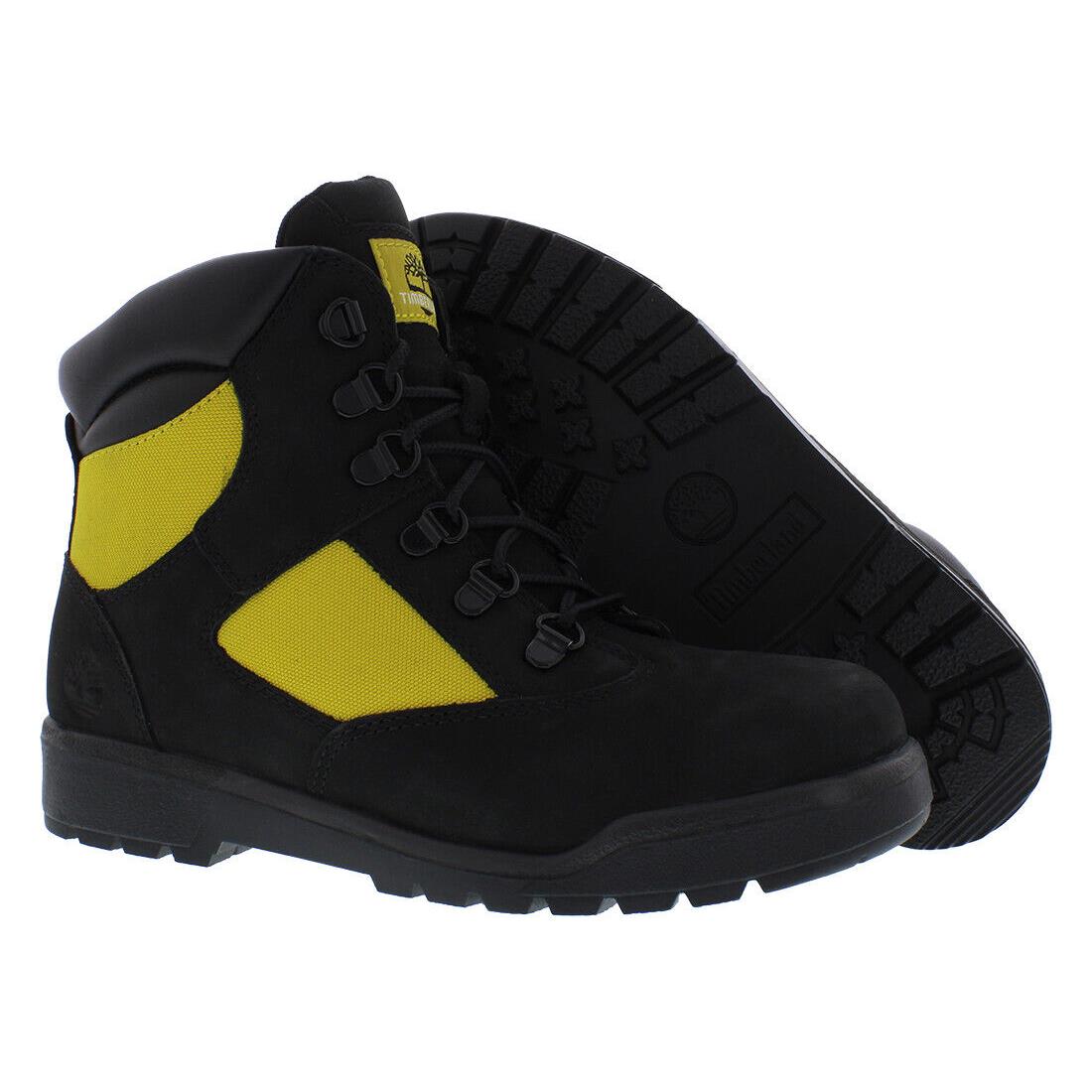 Timberland Field Boot GS Boys Shoes - Black Nubuck, Main: Black