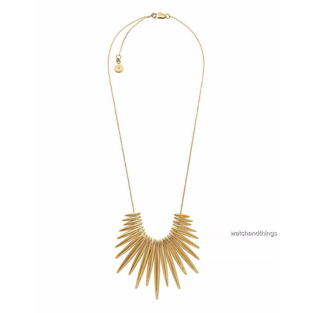 Michael Kors Goldtone Tribal Statement Pendant Necklace MKJ4507710