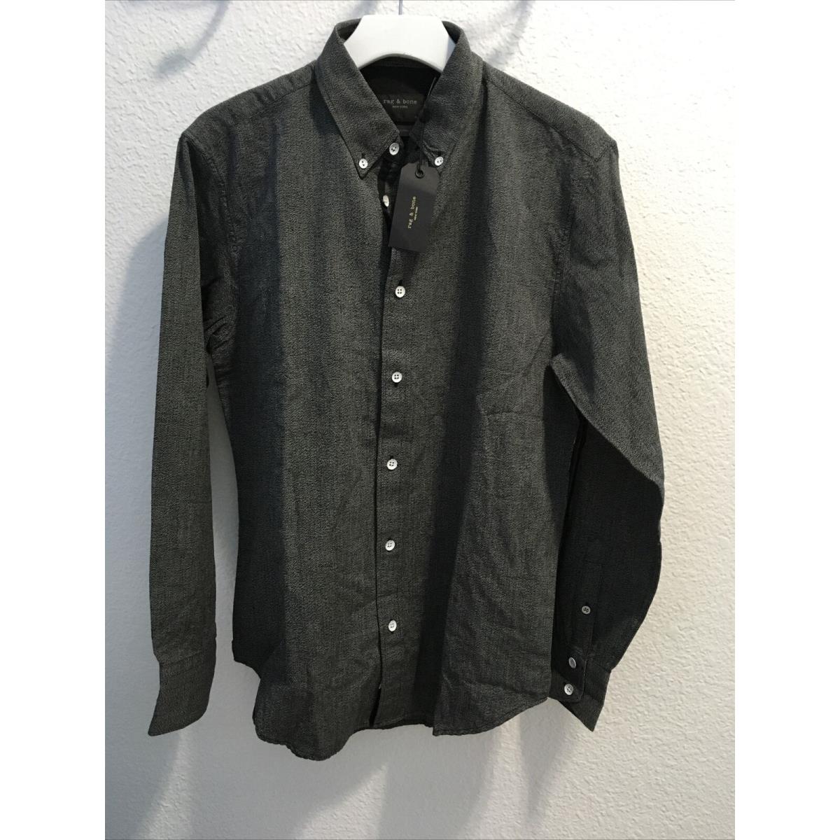 Rag Bone Mens Fit 2 Tomlin Shirt Gray Size S