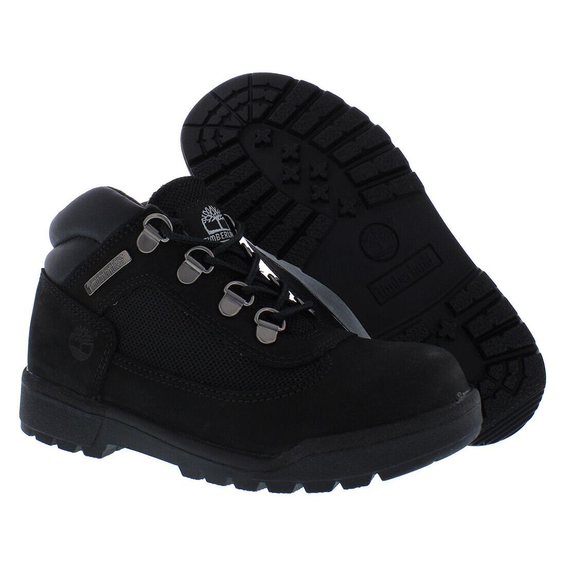 Timberland Field Boot GS Boys Shoes Size 1.5 Color: Black