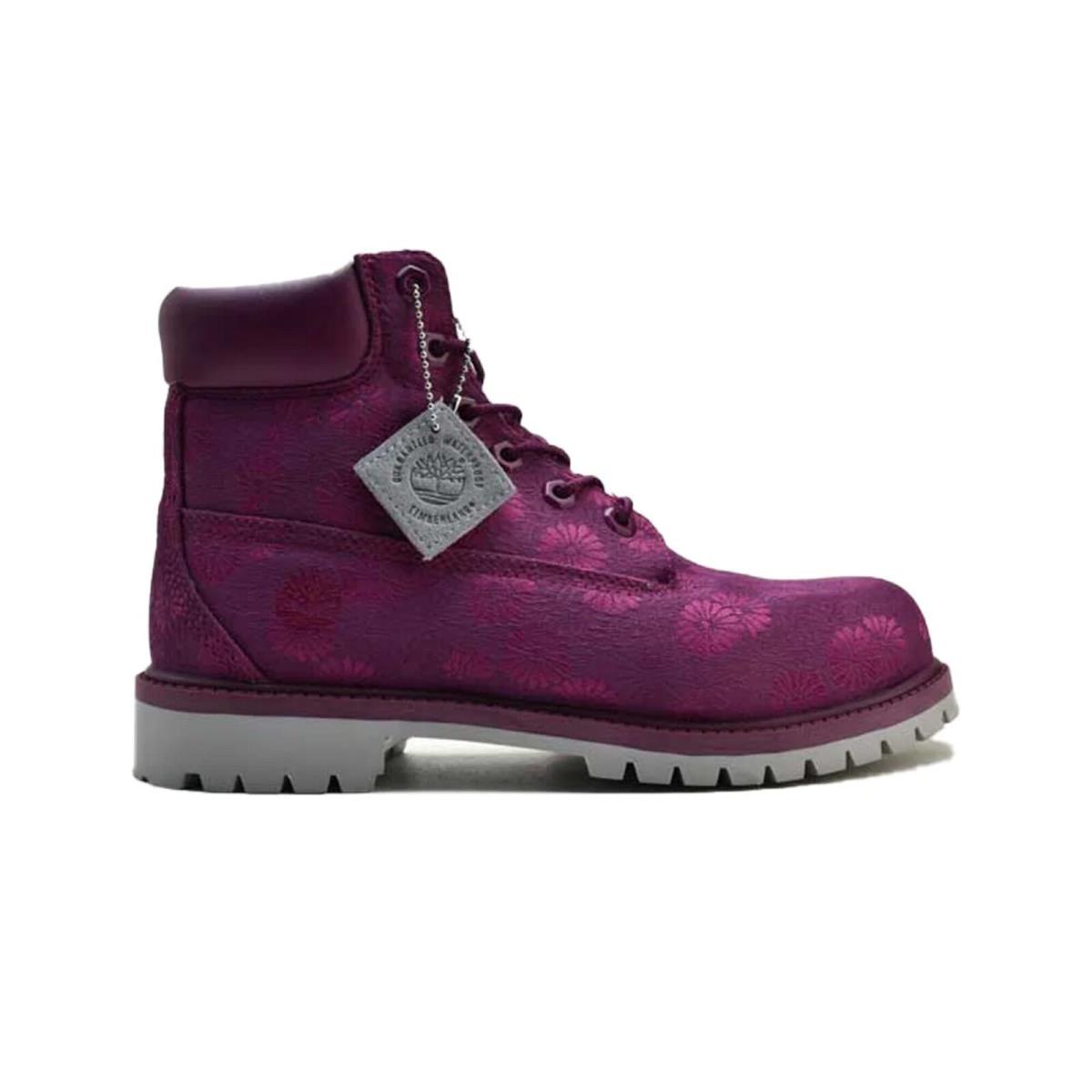 Timberland 6 Inch Classic Boot Magenta Floral TB0A174B-524 Grade-school Size 5Y