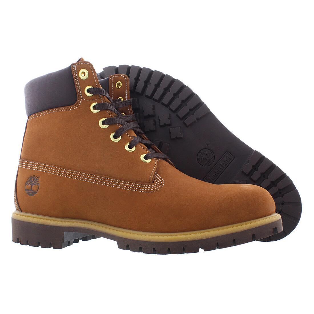 Timberland Premium Waterproof Boot Mens Shoes Size 8 Color: Rust Nubuck/md