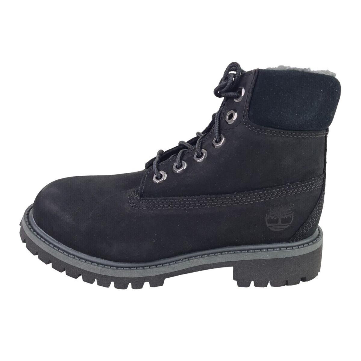 Timberland 6 In Little Kids TB0A118 Boot Winter Nubuck Waterproof Black SZ 1