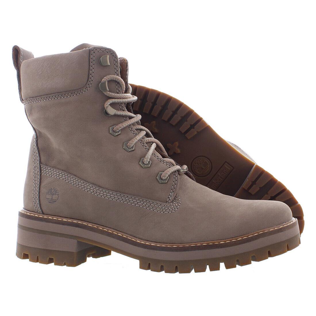 Timberland Courmayeur Valley 6 Inch Boot Womens Shoes Size 10 Color: Taupe - Taupe Nubuck, Main: Brown