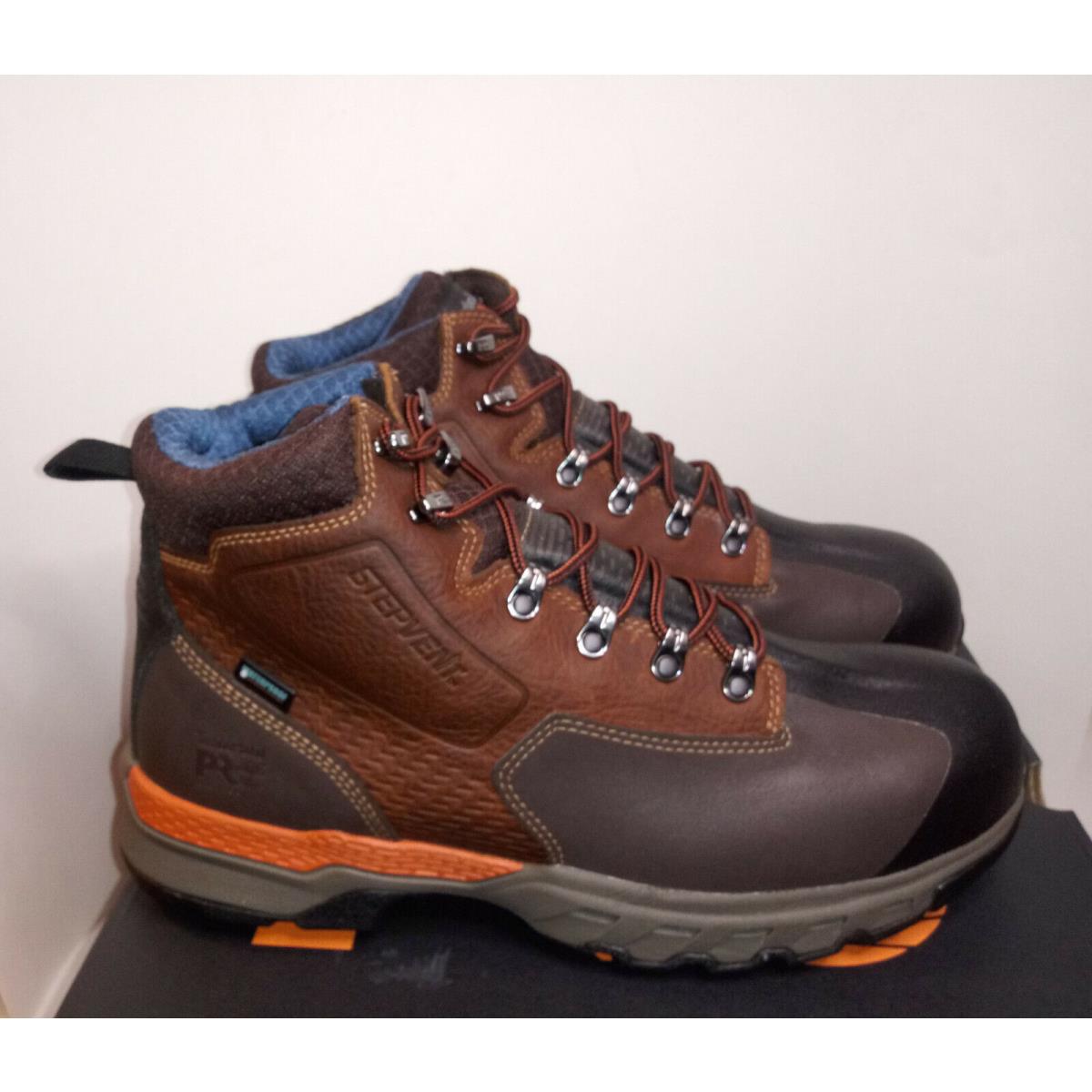 Timberland Pro 12 M Downdraft Safety Toe Waterproof Work Boots Leather Mens