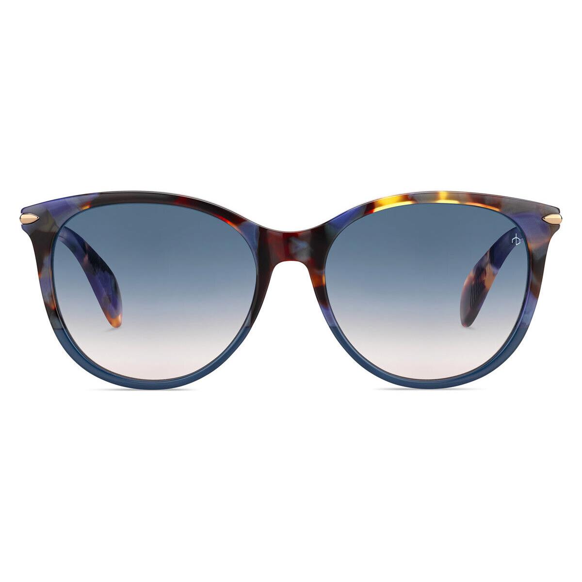 Rag Bone 1020/S Sunglasses Women 0JBW Blue Havana Oval 54mm