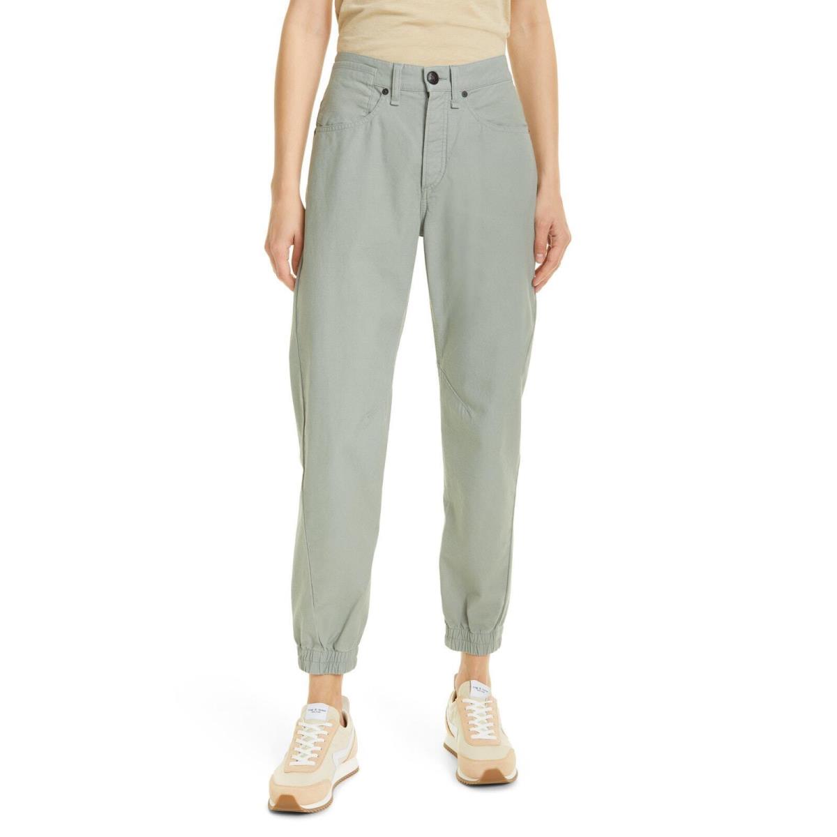 Rag Bone Pants Women`s Sz 29 Engineered High Rise Jogger Relaxed Fit Green