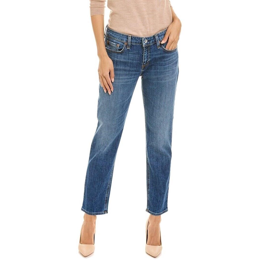 Rag Bone Dre Juli Low Rise Slim Boyfriend Stretch Jeans 27