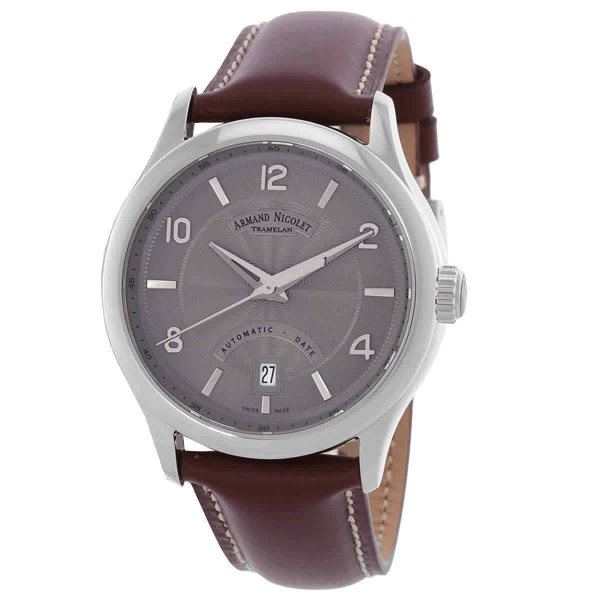 Armand Nicolet M02-4 Automatic Grey Dial Men`s Watch A840AAA-GR-P140MR2