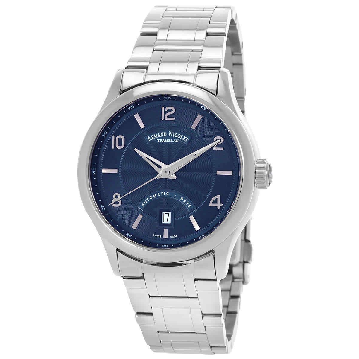 Armand Nicolet M02-4 Automatic Blue Dial Men`s Watch A840AAA-BU-M9742