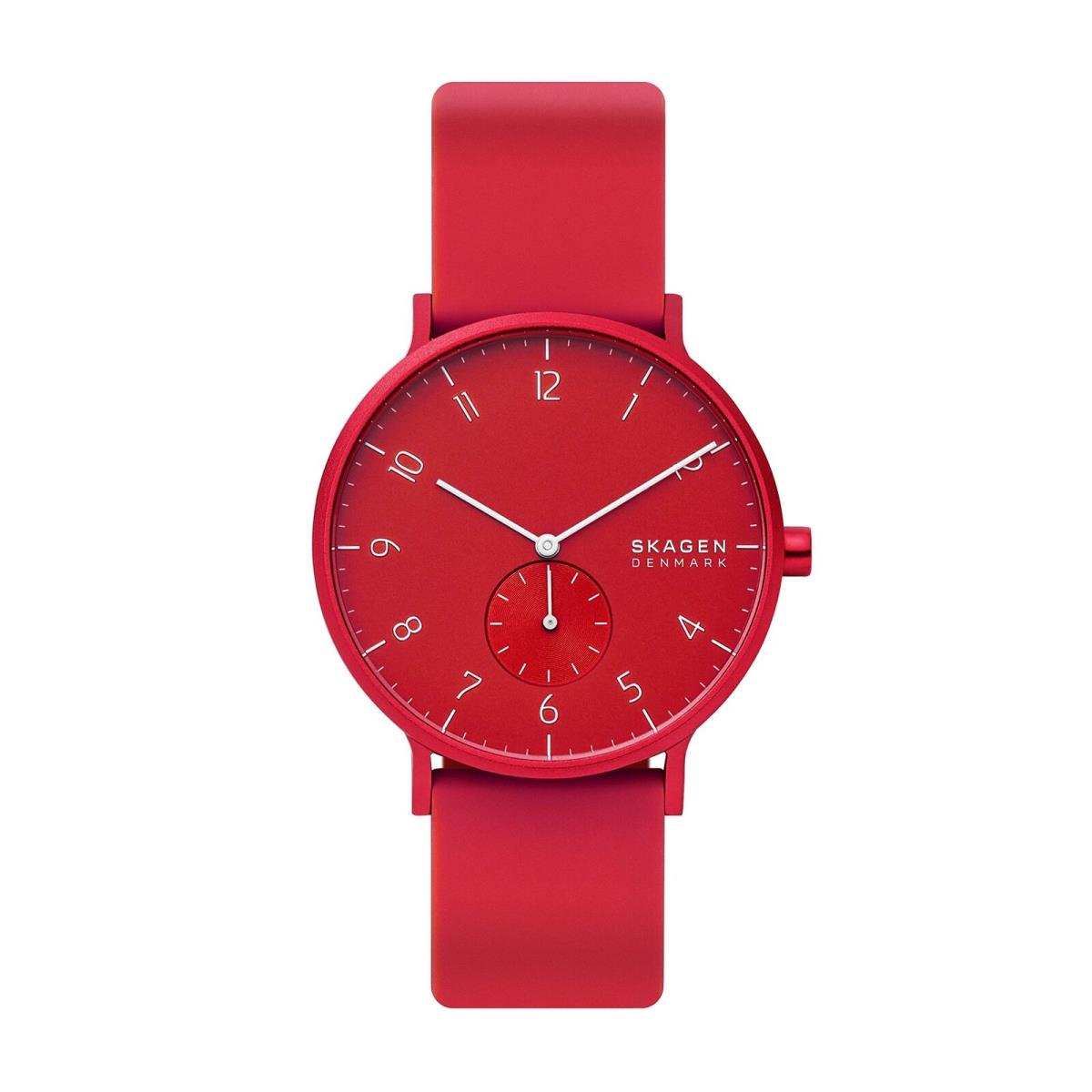 Skagen - Men`s Aaren Kulor Quartz Analog Dial Watch Red 41mm/20mm