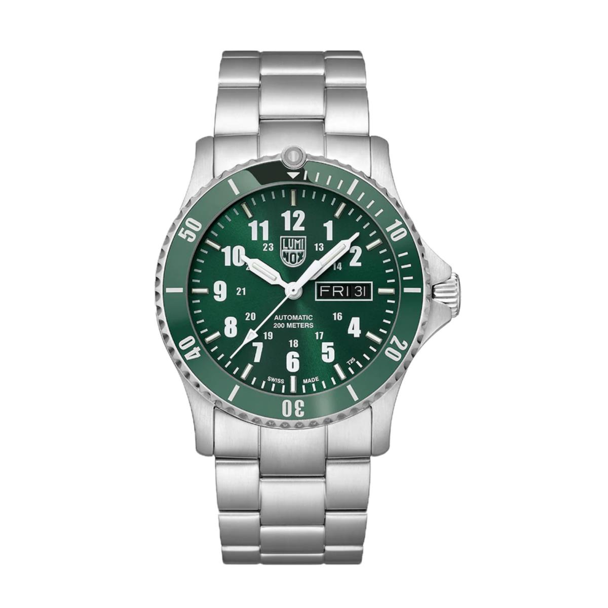 Luminox XS.0937 Green Ceramic Day Date Stainless Steel 42 mm Auto Men`s Watch