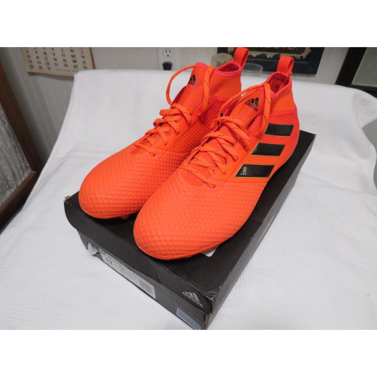 Men`s Adidas Ace 17.3 FG Orange Soccer Cleats Size 12