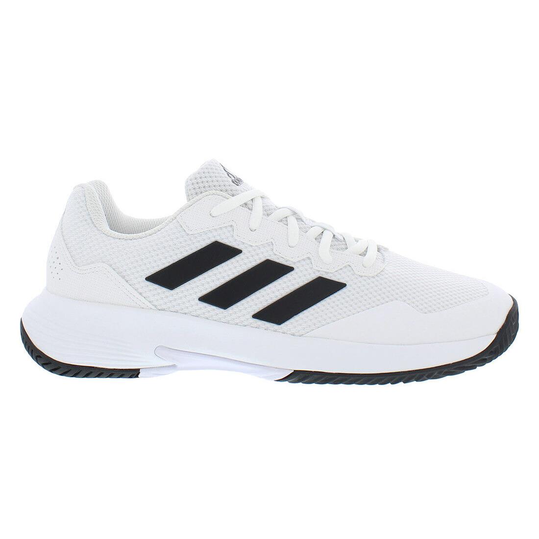 Adidas Gamecourt 2 Wide Mens Shoes Size 8.5 Color: White/black