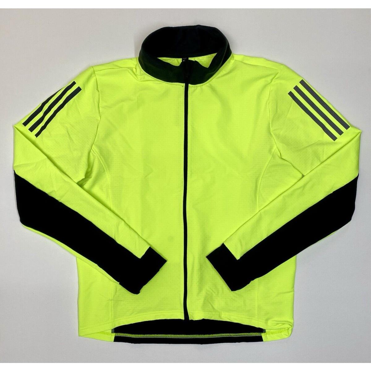 Adidas The Cold.rdy Cycling Jacket Highlighter Yellow IL7000 Men`s Size L