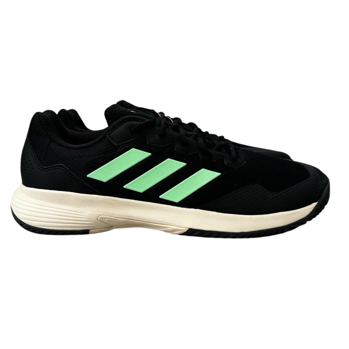 Adidas Gamecourt Beam Green Yellow Training Shoes HR0755 Men`s Size 13 - Black