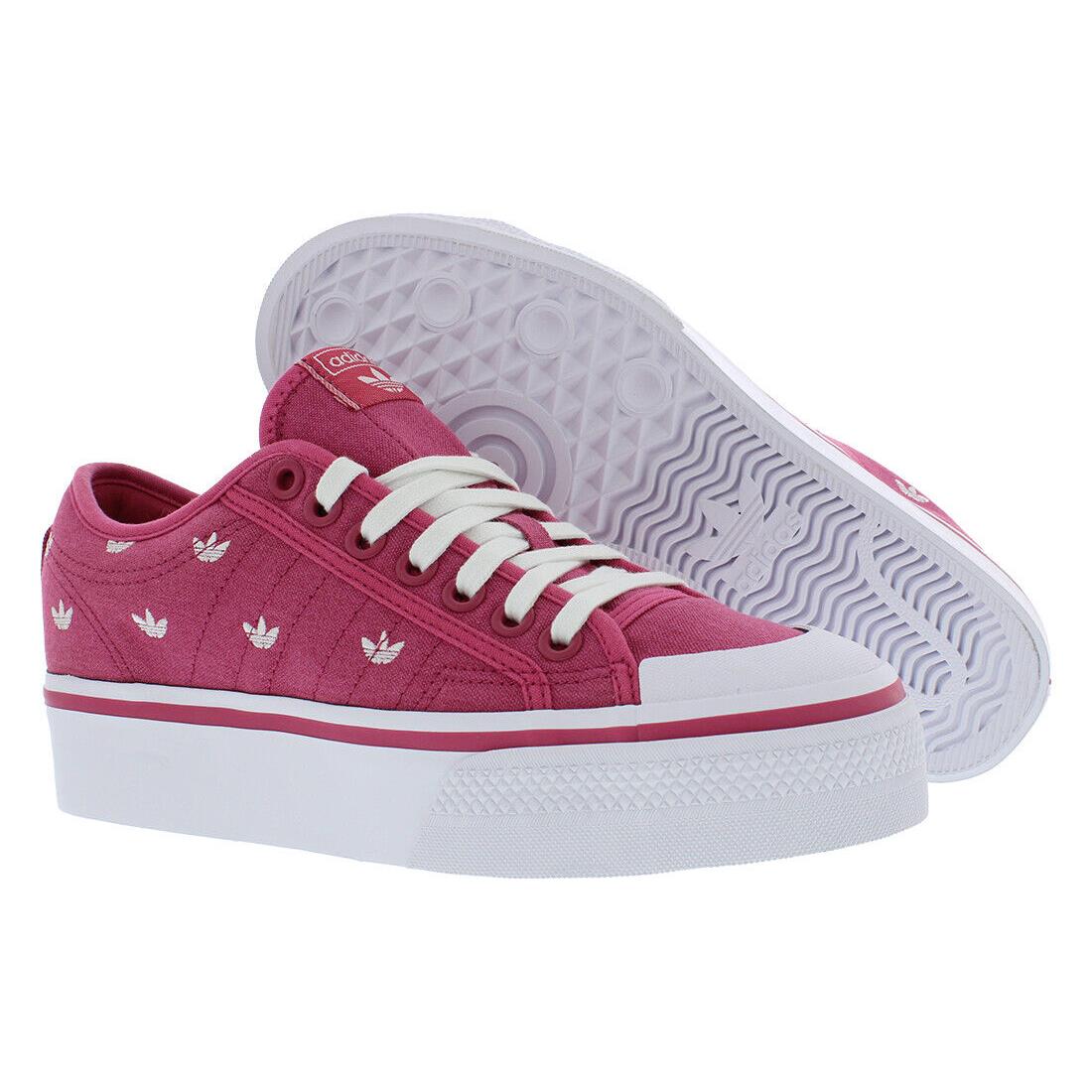 Adidas Nizza Platform Womens Shoes Size 8.5 Color: Wild Pink/cloud - Wild Pink/Cloud White/Footwear White, Main: Pink