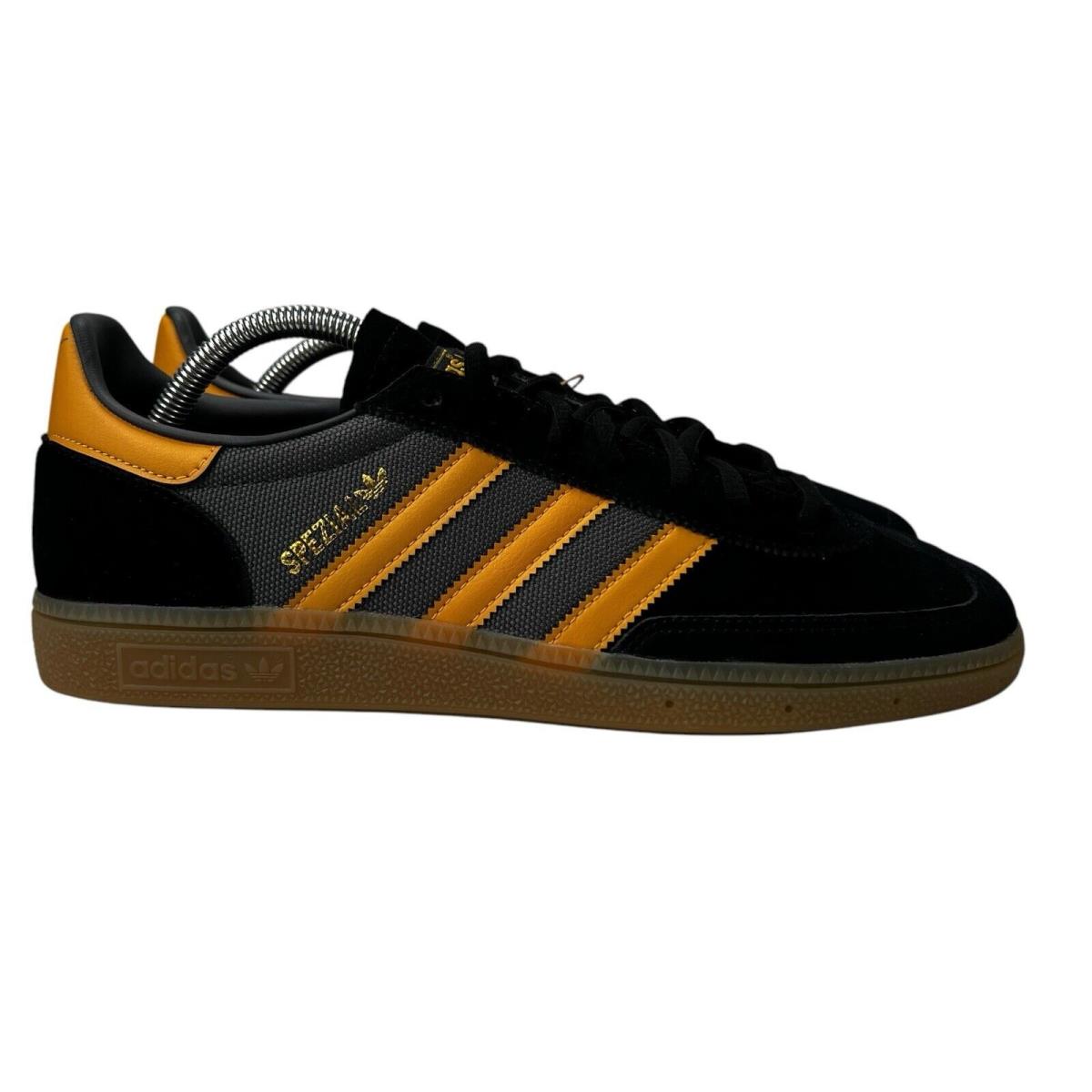 Adidas Originals Handball Spezial Black Yellow Grey Gum Shoes IF9528 Men`s Sz 10 - Black