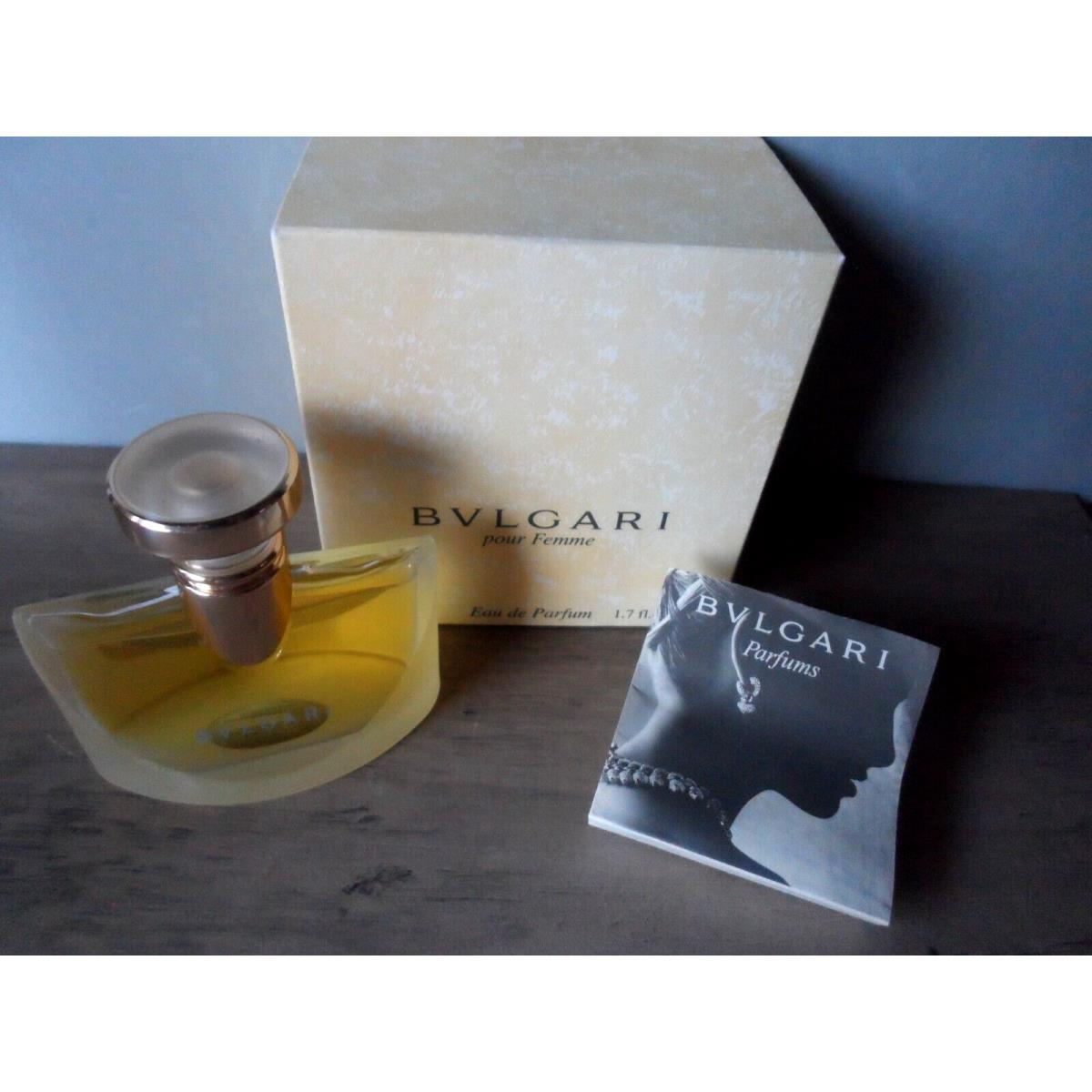 Bvlgari Pour Femme Edp Splash 1.7 oz / 50 ml Vintage