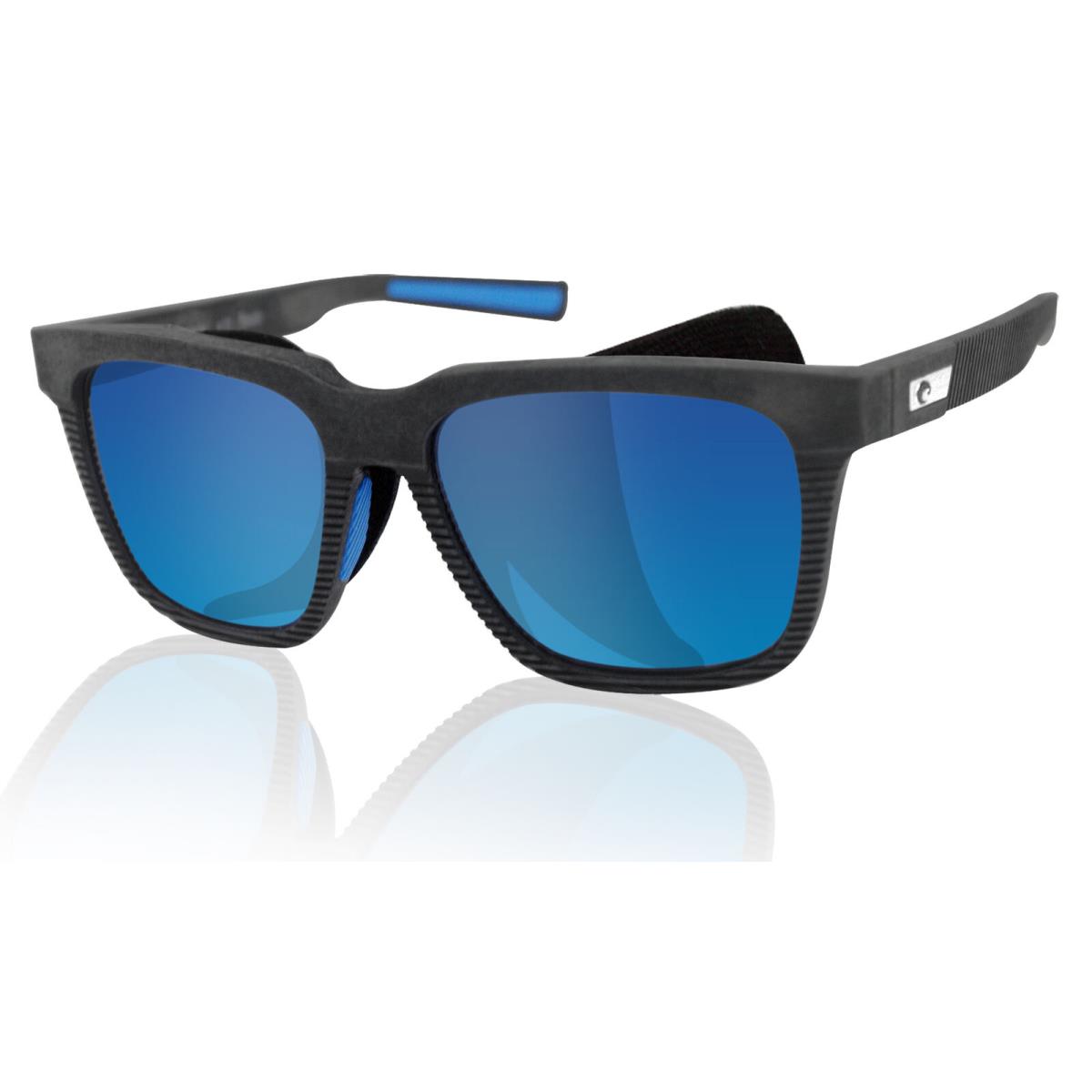 Costa Del Mar Pescador Net Gray + Shield Blue Mirror 580 Glass Polarized Lens