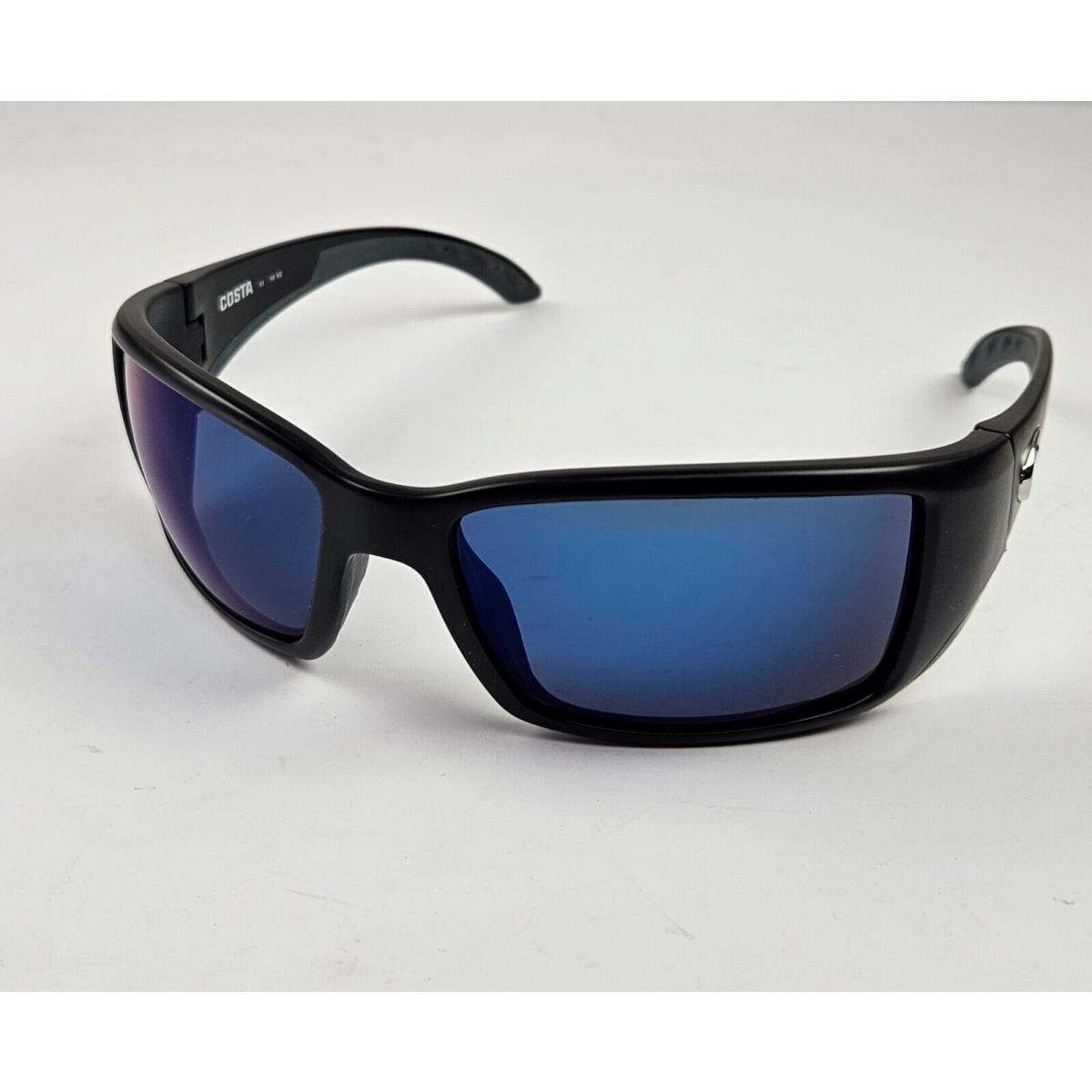 Costa Del Mar Sunglasses Blackfin 580P Polarized Blue Lenses / Matte Black Frame