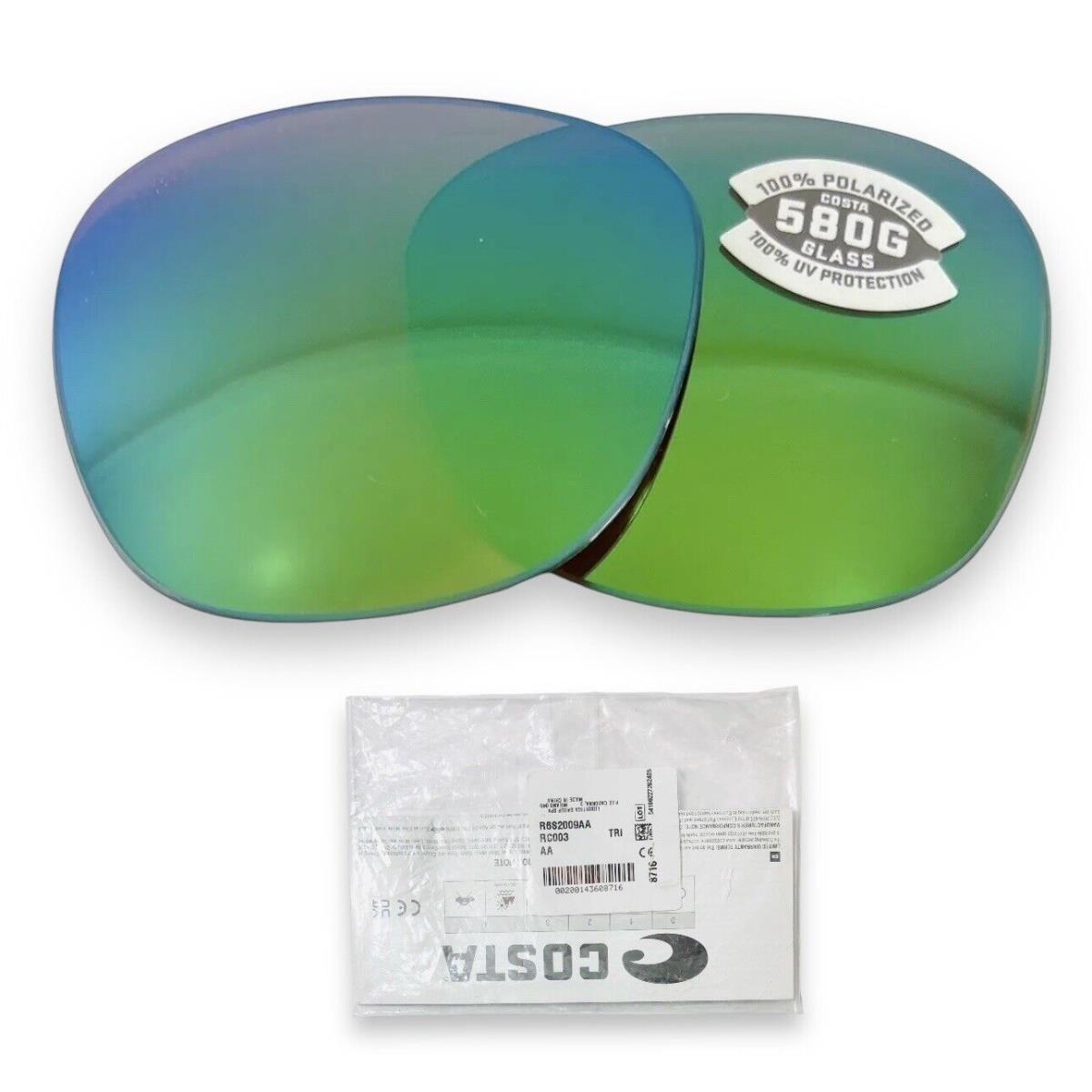 Costa Del Mar May 6S2009 Polarized 580G Green Mirror Replacement Lenses Glass