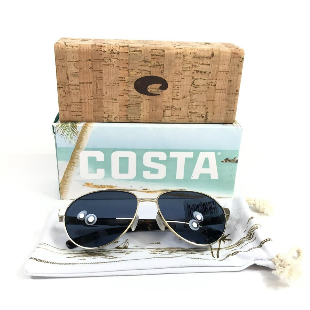 Costa Sunglasses Fernandina 06S4007 40070857 FER226 Brush Gold with Gray Lenses